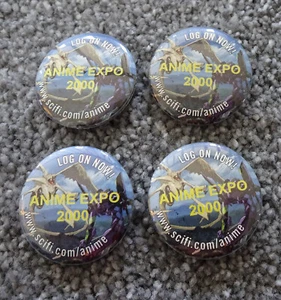 1 (ONE) Anime Expo 2000 Button/Pin Japan Convention cosplay sci-fi douga vtg con - Picture 1 of 1