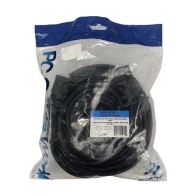 100 FEET SVGA M/F Coaxial Video Extension Cable 100FT Male to Female NEW - Image 1 of 4
