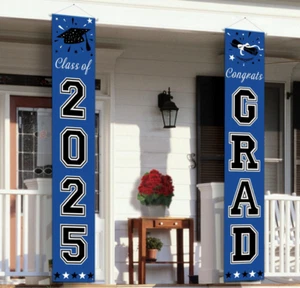 Graduation Party Banner – Congrats Grad Sign for Any Schools or Grades - Picture 1 of 6