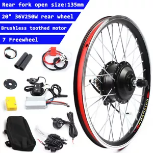 36V 250W 20" E-Bike Hinterrad Motor Nabe Umbausatz Elektrofahrrad Radfahren - Bild 1 von 15