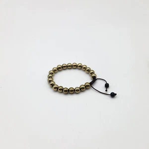 Pyrite Beads Wrist Bracelet - Picture 1 of 2