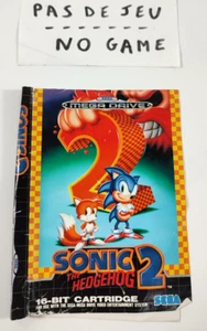 Sega Mega Drive  Jaquette Sonic the Hedgehog 2  PAS DE JEU  Envoi rapide - Picture 1 of 2