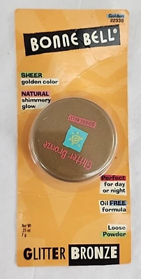 Bonne Bell Glitter Bronze Golden 22338 Sheer Bronzer Powder Vintage Discontinued - Image 1 of 4