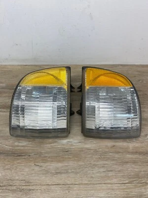 1995-02 Dodge Ram 1500 2500 3500 Pickup Front Turn Signal Lights Pair Second Gen Foto 1 de 4
