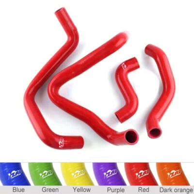 Red For FIAT Bertone X1/9 X 1/9 12B 13B 1972-1982 Silicone Radiator Hose 3-ply - Image 1 of 4
