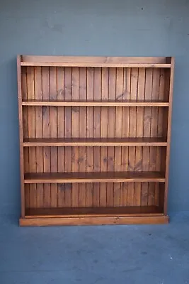 Vintage Sturdy Open Bookcase Dresser With 4 Shelves Bookshelves Solid Pine Base • 395$