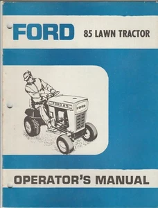 Ford 85 Lawn Tractor Operator's Owner's Manual - Picture 1 of 2