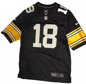 Camiseta deportiva de los Pittsburgh Steelers para hombre M negra #18 Diontae Johnson Nike On Field NFL - Imagen 1 de 6