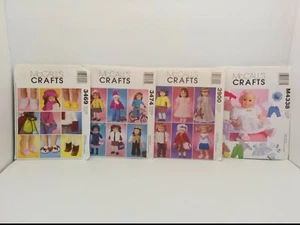 McCALL'S #3469, #3474, #3990 AND #M4338 PATTERNS, 18" DOLL CLOTHES (LOT OF 4) - Picture 1 of 7