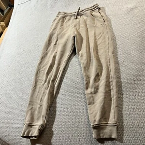 Abercrombie kids Beige tan pull on sweatpants pockets size 13/14 GUC - Picture 1 of 5