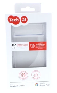 Tech21 Evo Clear Series Hard Case for Google Pixel 8 Pro Clear - Picture 1 of 3