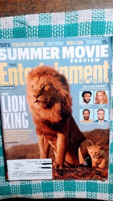 Entertainment Weekly Magazine  May 3 - 10 2019  Summer Movie Preview  Lion King - Image 1 of 4