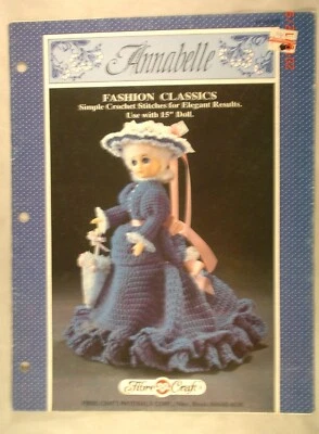 Annabelle - Fibre Craft FCM167 - Crocheted Outfit for 15" Doll - Image 1 of 2