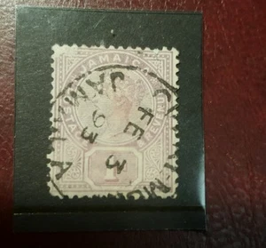 stamp - jamaica 1889 early issue fine used - 1d - Lot 151 - Picture 1 of 2