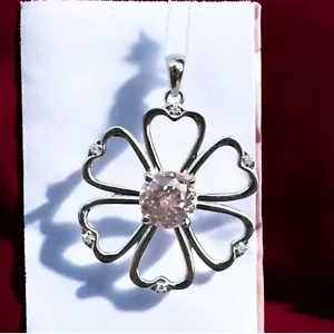 Natural 35 Ct Padparadscha Sapphire Pendant 925 Silver-Certified Jewellery MG005 - Picture 1 of 5