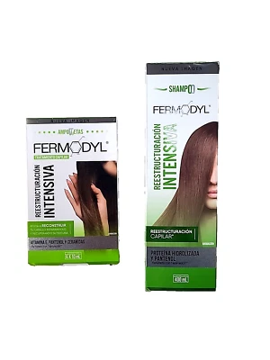 FERMODYL Reestructuracion Intensiva ЛЕЧЕНИЕ {1 шампунь 400 мл и 6 ампул 10 мл - Изображение 1 из 4