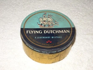 Vintage Flying Dutchman 4 Oz. Runde Tabakdose, Theodorus Niemeyer Ltd, Holland - Bild 1 von 5