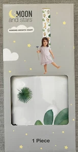 moon and stars hanging growth chart. Safari Theme. elephant, giraff & lion kids - Picture 1 of 2