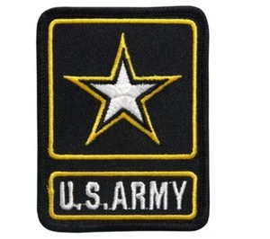 US ARMY STAR LOGO EMBROIDERED IRON ON / SEW ON MILITARY PATCH - Picture 1 of 1