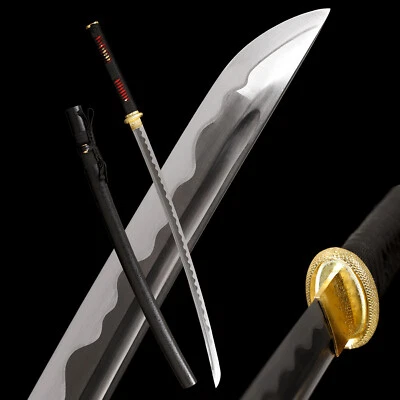 ESPADA KATANA TRADICIONAL JAPONESA SAMURAI ESPIGA COMPLETA AFILADA ACERO AL CARBONO 1095 Foto 1 de 4
