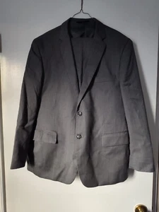 Linea Uomo Two-piece Men's Suit, Dark Gray, 44 Short, 38 Waist - Picture 1 of 3