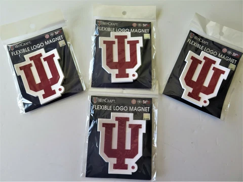 LOT OF FOUR (4) INDIANA HOOSIERS, FLEXIBLE MAGNETS FROM WINCRAFT Cover
