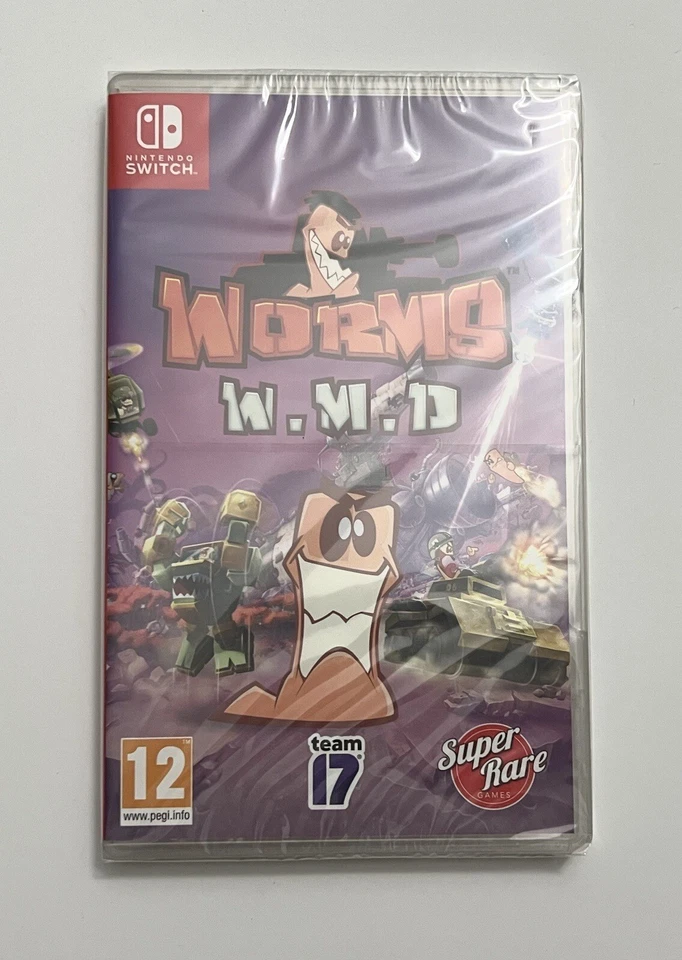 Worms WMD / W.M.D - Nintendo Switch - BRAND NEW Super Rare Games Sealed SRG #6 - Image 1 of 3