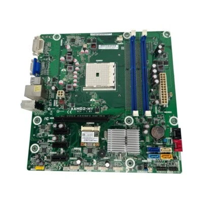HP AAHD2-HY Rev 1.03 660155-001 657134-003 FM1 mATX Motherboard w I/O Plate WiFi - Image 1 of 4