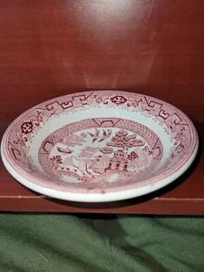 Walker China Red Willow Ware 7 " Soup/Cereal Bowl Great Condition  - Picture 1 of 3