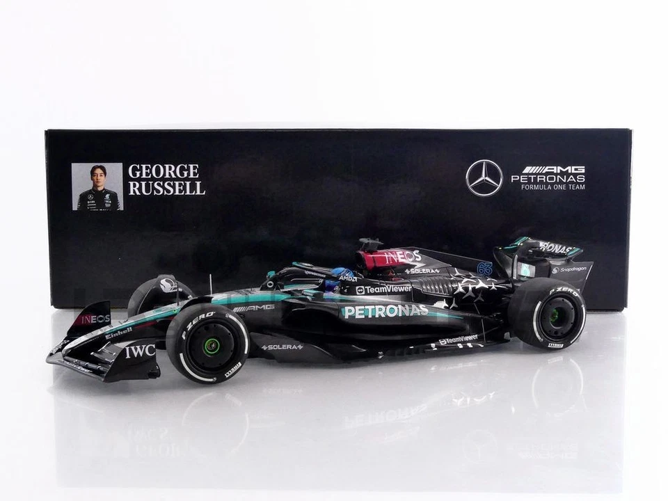 MINICHAMPS 1/18 - MERCEDES-AMG W15 E PERFORMANCE - WINNER AUSTRIAN GP 2024 (G. R - Photo 1/1