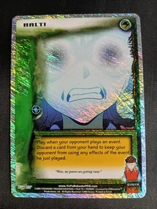 Yu Yu Hakusho TCG CCG Halt! Tarjeta Ghost Files casi nueva primera edición G179/176 casi nueva - Imagen 1 de 2