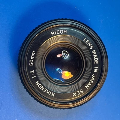 Lente Ricoh Rikenon 50 mm f/2 - Montaje PK - Probado - De colección Foto 1 de 4