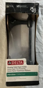 DELTA MERIDIAN schwenkbarer Toilettenpapierhalter Bronze mit Ölschliff BRANDNEU IN BOX. - Bild 1 von 3