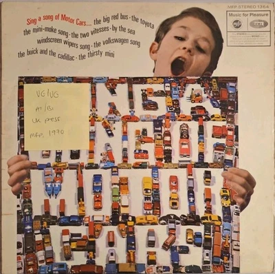 Jill Adamson & Mary Elaine Sing A Song Of Motor Cars Vinyl Record VG/VG MFP1364 - Image 1 of 2