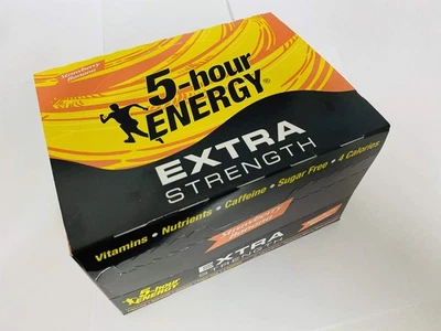 5 horas ENERGY Shot Extra Fuerte Fresa Plátano 1.93oz Paquete de 12 Nuevo Foto 1 de 4