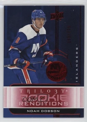 2019-20 Upper Deck Trilogy Rookie Renditions Red Foil /799 Noah Dobson #RR-38 RC - Image 1 of 2