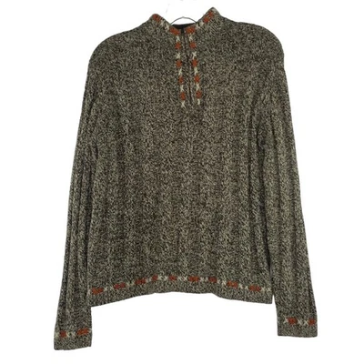 Woolrich quarter zip knit women's sweater size Small brown wool blend - Image 1 of 4