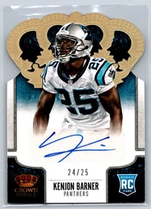 2013 Panini Crown Royale #156 Kenjon Barner Rookie Signatures Gold Holofoil #/25 - Picture 1 of 2