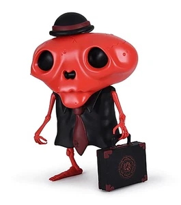 RED KAROSHI MODEL EMPLOYEE EDITION VINYL FIGURE BY ANDREW BELL X DEAD ZEBRA - Picture 1 of 5