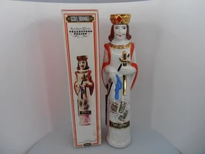 Decanter vuoto vintage 1969 Ezra Brooks Jack Of Diamonds con scatola - Foto 1 di 11