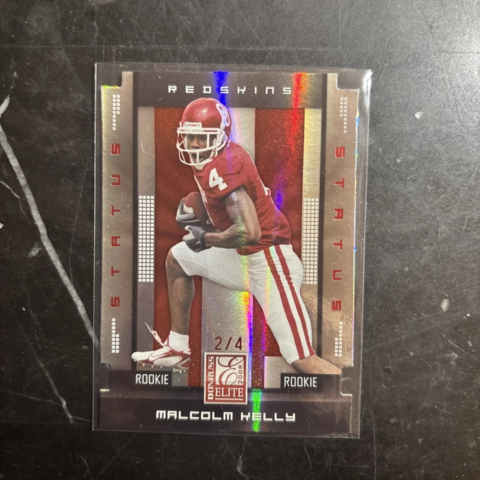 Malcolm Kelly Rookie Elite Status 2/4 Redskins Commanders Oklahoma Sooners - Image 1 of 2