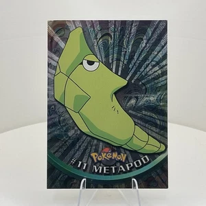 Metapod #11 Textured Holo Foil, Vintage 1999 Topps Pokemon TV Animation Edition - Picture 1 of 2