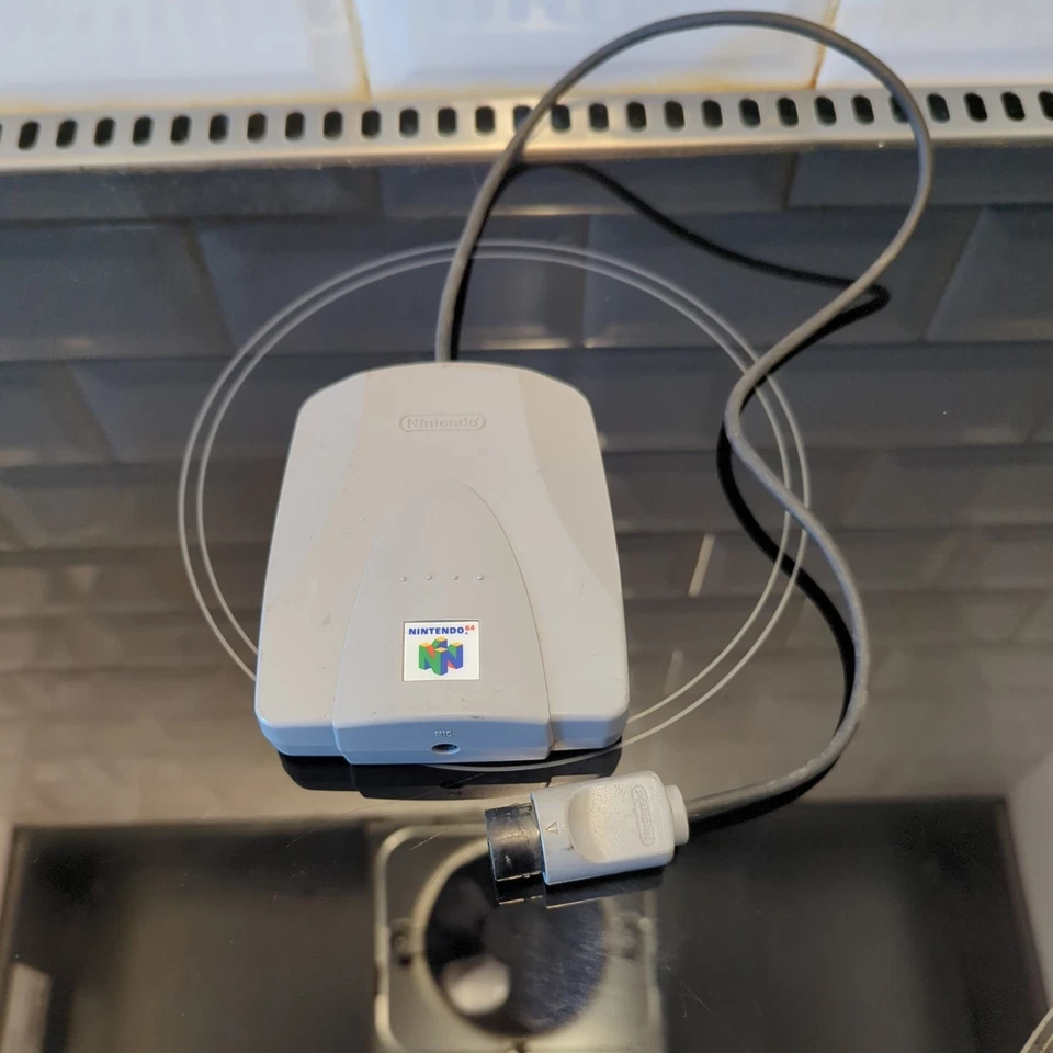 Adaptador de micrófono Nintendo 64 N64 VRU gris rs2 Foto 1 de 3