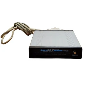 Supra Fax Modem 144 LC No Power Cord Untested - Imagen 1 de 10