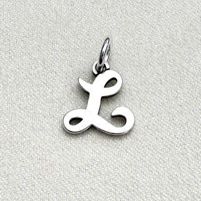 Dije James Avery plata esterlina escritura inicial L Foto 1 de 4
