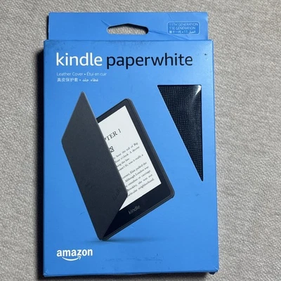 Kindle Paperwhite Leather Cover (11th Generation) Black - Image 1 of 4