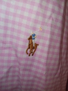 Camisa con botones Ralph Lauren para hombre 2XB GRANDE rosa y blanco a cuadros algodón - Imagen 1 de 10