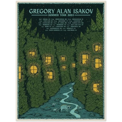 Gregory Alan Isakov Summer Tour 2025 Indie Folk Concert Poster