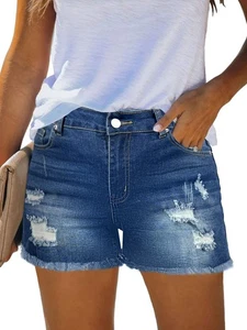 Shorts for Women Jorts Denim Pants Womens Linen Jeans for Seniors Fashion Clo... - Picture 1 of 6