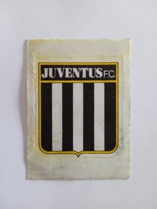 FIGURINA CALCIO 74 EDIRAF 1974 SCUDETTO JUVENTUS IN SETA FUSTELLATO CON VELINA - Bild 1 von 2